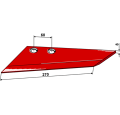 Flügelschar - links 101NIE02L Niemeyer Nachbau