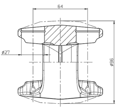 Doppelgabel - Traktor JOHN DEERE  03254860 - Nachbau Â²