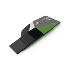 Pointe Droite avec plaquettes carbure, rechargement et plaquettes arrière AMAZONE VNPK8.011.01A adaptable