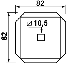 Couteau 82 x 82 mm pour mélangeuse SEKO MV2LUA11 origine