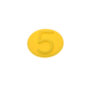 Clip z.Aufsteckdeckel BG4   gelb Nr. 5  