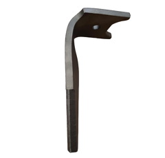 Dent de herse rotative Gauche 3 plaquettes carbure triangulaire, 3 trous KUHN K2512390 adaptable