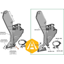 Soc gauche pour semoir BOURGAULT adaptable - Blacksteel©