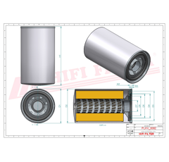 Filtre hydraulique adaptable HIFI FILTER SH60584