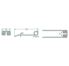 Dent de pick-up pour auto-chargeuse STAUTMANN 87005703 adaptable