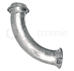 Coude 90° Ø 120 x 150 mm adaptable