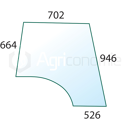 Vitre de porte droite pour machine agricole VALTRA 31506000 adaptable