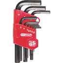 Clés males 6 pans courtes support de 9 Clés | KS TOOLS