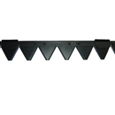 Mähmesser gezahnt 18 KlingenVerstärkungsleiste  