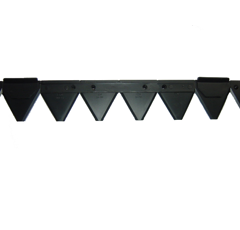 Mähmesser gezahnt 18 KlingenVerstärkungsleiste  