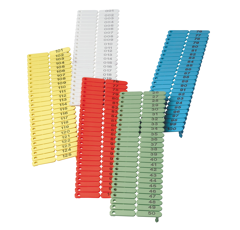 Pack de 100 boucles de marquage de 1 à 100 - UKAL