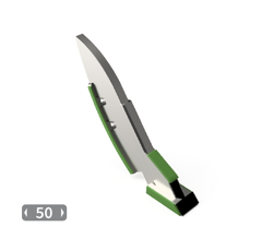 Pointe pour fissurateur avec plaquettes carbure et rechargement GRÉGOIRE BESSON adaptable