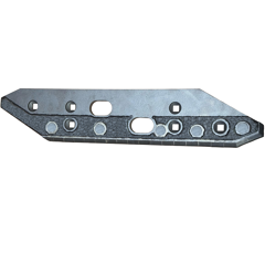 Contre-sep Gauche avec plaquettes et rechargement carbure pour charrue GRÉGOIRE BESSON 172380 adaptable - BlackSteel©