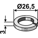 Federscheibe 3x26,5 für Häcksler BOMFORD – Nachbau  