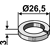 Federscheibe 3x26,5 für Häcksler BOMFORD – Nachbau  