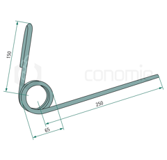 Peigne pour semoir KUHN N02043A0 adaptable