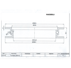 Rond d'avant-train 300 mm 8 mm adapatble