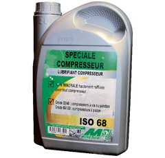 Bidon 2 L huile pour compresseur a piston