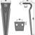 Dent pour herse rotative FORIGO-ROTERITALIA adaptable - Blacksteel©