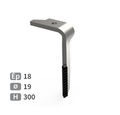 Dent de herse rotative Droite carbure triangulaires, fixation rapide AMAZONE 954426 adaptable