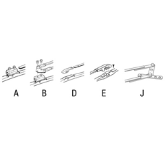 Balai d'essuie-glace pour tracteur FORD 60115811 adaptable