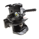 Flanschzugmaul automatisch 120x55 mm, Ø 38 mm Schwarz