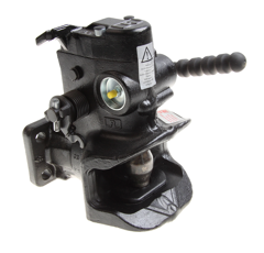 Flanschzugmaul automatisch 120x55 mm, Ø 38 mm Schwarz