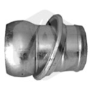 Raccord mâle + manchon cannelé Ø 120 x 120 mm adaptable