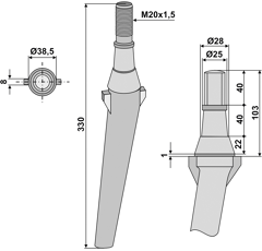 Kreiseleggenzinken - rechts / links= RH 2 RH2LELY RH  Lely