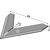 Hackschar 320mm - 405732 | Steketee - Nachbau