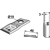 Couteau gauche pour faucheuse PÖTTINGER 434998 adaptable - Blacksteel©