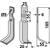 Lame droite pour Fraise/Rotavator AGRIA 69726 adaptable 