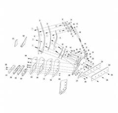 Streichblechstreifen rechts für Pflug KUHN/HUARD N°2R H0404670 original
