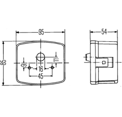 Feu avant position droite pour tracteur STEYR 140173005 adaptable