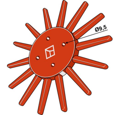 Fingerstern - Ø290mm - K.U.L.T - hart