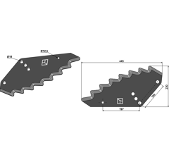 Couteau pour mélangeuse SHELBOURNE-REYNOLDS 61481201 adaptable - Blacksteel©