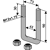 Boulon étrier M12 x 1,75 - 90 mm adaptable - BlackSteel©