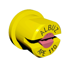 Buse pulvérisateur à jet plat APE 110° 02 Jaune - ALBUZ