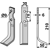 Lame droite pour Fraise/Rotavator GUTBROD 75.73.027 adaptable 