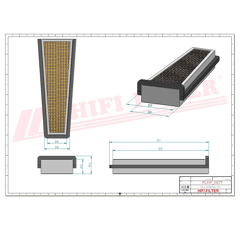 Filtre à air adaptable HIFI FILTER SC90067