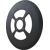 Coutre circulaire Ø 340 mm NIAUX pour charrue SAMSON 1250202 adaptable - BlackSteel©