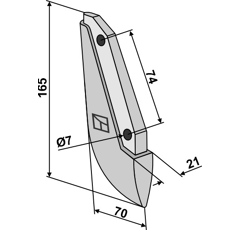 Soc en céramique pour semoir ACCORD AC494865 adaptable - BlackSteel©