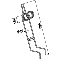 Peigne pour semoir KVERNELAND AC351034 adaptable
