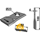 Messer links für Mähwerk MORTL T684-L Nachbau  