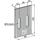 Racloir pour rouleaux packer FERABOLI C64892104223 adaptable - Blacksteel©