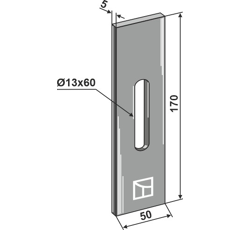 Racloir pour rouleaux packer RABE 6813.27.12 adaptable