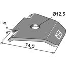 Abstreifer-Blech 90 x 70 mm für Packer Walze VÄDERSTAD 467951 - Nachbau