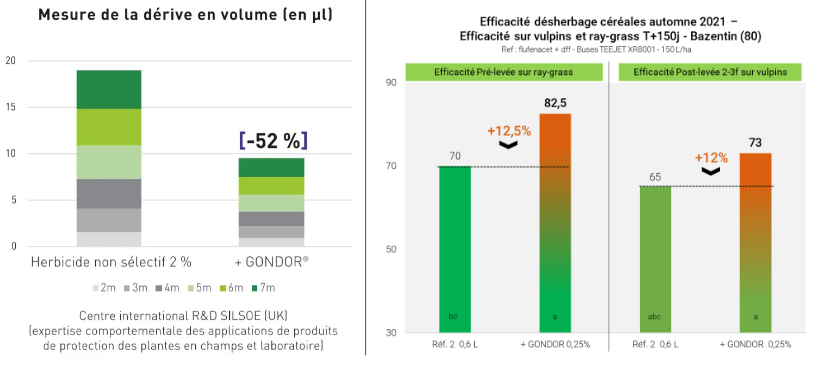 Efficacité désherbage céréales automne 2021 - Efficacité sur vulpins et ray-grass T+150j - Bazentin (80)