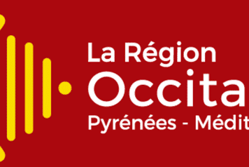 Logo region occitanie rouge et jaune