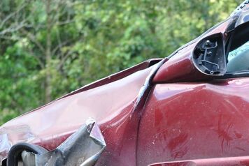 Voiture accidenté